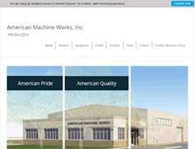 Tablet Screenshot of americanmachineworksinc.com